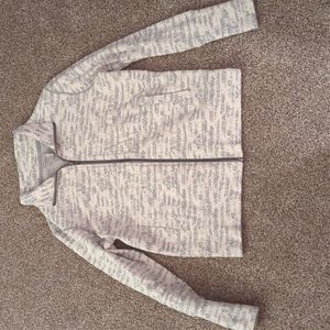 Zyia Active Cream Combo Zipper Jacket Sz S